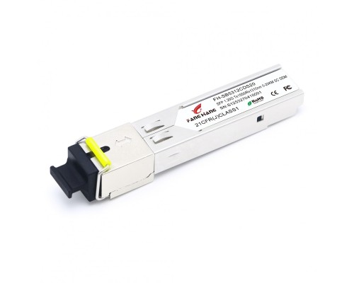 [Сетевое оборудование] ELTEX FH-SB5312IDS20 SFP 1,25 GE модуль, 20 км, SM, 1 волокно, комплект TX/RX 1550/1310 SC, DDM, INDUSTRIAL