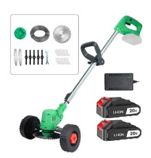 Триммер-газонокосилка аккумуляторный ZITREK GreenCut 20 Pro (20В, Li-ion аккумулятор 2шт, колеса)