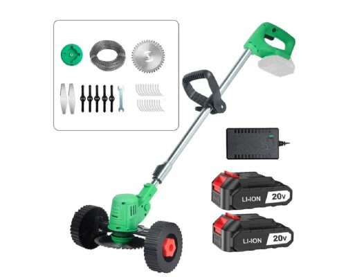 [Триммеры] Триммер-газонокосилка аккумуляторный ZITREK GreenCut 20 Pro (20В, Li-ion аккумулятор 2шт, колеса)