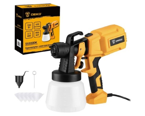 [Краскопульты] Краскопульт электрический DEKO SG550DK, 800 мл, 550Вт [083-1131]