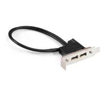 Exegate EX298293RUS Планка портов в корпус 2xUSB2.0 ExeGate BrctUSB2-2A-LP (USB 2.0 9pin (IDC 9pin F) --> 2x USB 2.0 Af, кабель 20см, Low Profile)
