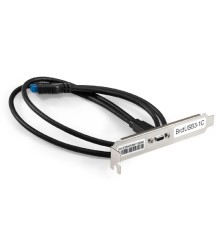 Exegate EX298296RUS Планка портов в корпус Type-C ExeGate BrctUSB3-1C (USB 3.2 Gen1 20pin (IDC 20pin F) --> USB 3.2 Gen1 Type-Cf, кабель 30см)