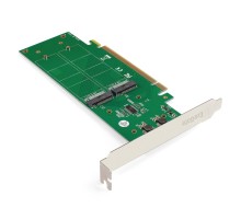 Exegate EX298299RUS Переходник ExeGate EXE-597E4 (4 x M.2 M key -> PCI-E x16 v3.0, для установки четырех SSD M.2 2230/2242/2260/2280/22110 M key NGFF в слот PCI-E, материнская плата должна быть c функ