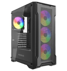 Powercase Mistral X4B, Tempered Glass, 4x 120mm FRGB Fans, чёрный, ATX  (CMXB-L4)