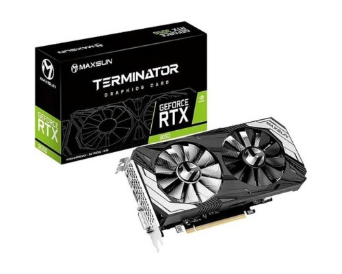 [Видеокарта] Видеокарта MAXSUN MS-RTX3050 Terminator 6G GDDR6, 96bit, 1042-1470MHZ, DP/HDMI/DVI, 15W/115W (MS-RTX3050 TR 6G S2) RTL