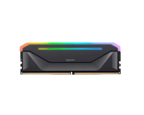 [Модуль памяти] Оперативная память Apacer  DDR5 16GB 6400MHz DIMM NOX RGB Black Gaming Memory CL36 2048x8 1.35V Heat Sink (Retail) 3 years (AH5U16G64C652NBAA-1)