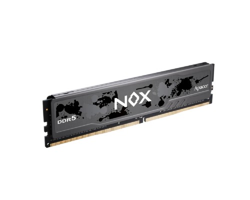 [Модуль памяти] Оперативная память Apacer  DDR5  32GB  5200MHz DIMM NOX Black Gaming Memory (PC5-41600) CL40 1.25V (Retail) 2048*8  Heat Sink (Retail) 3 years (AH5U32G52C522MBAA-1)