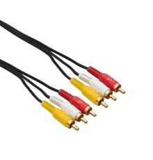 Bion Кабель аудио, 3RCA - 3RCA, 1.8 м [BXP-CCV-539-018M]