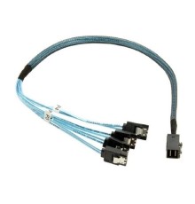 Кабель Amphenol/Areca RHS36-0439 (26II-1C4307-0175) INT SFF8643-to-4*SATA ( HDmSAS -to- 4*SATA internal cable) 75cm (аналог  LSI00410, LSI00409, 2279800-R)