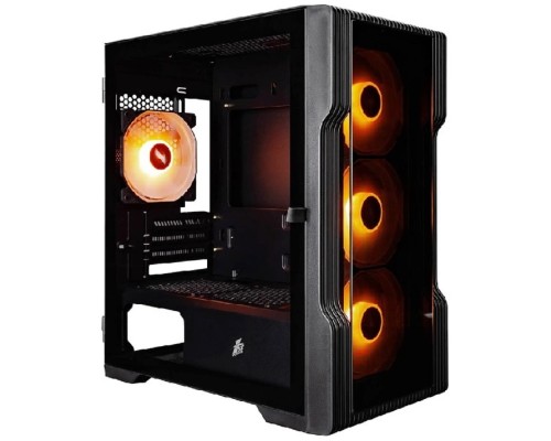 [Корпус] 1STPLAYER TRILOBITE T3-G ARGB Black / mATX / 4x120mm ARGB fans / T3-G-BK-4F7