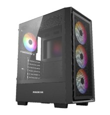Powercase Mistral AY4B ARGB, Tempered Glass, 4x 120mm ARGB Fans, чёрный, ATX  (CMAYB-A4)