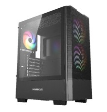 Powercase Mistral AY3B ARGB, Tempered Glass, 2x 140mm +1x 120mm ARGB Fans, чёрный, ATX  (CMAYB-A3)
