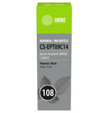 Чернила Cactus CS-EPT09C14 108 черный70мл для Epson Ecotank L8050/L18050