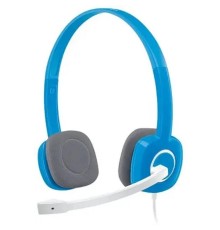 Наушники с микрофоном Logitech H150 синий/белый 1.8м накладные оголовье (981-000454)