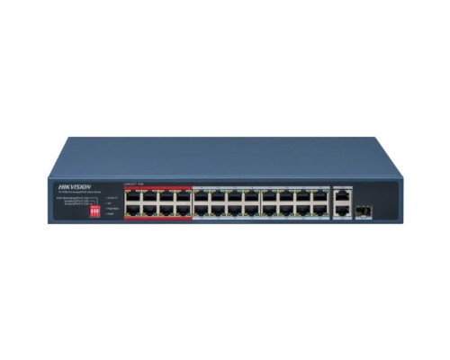 [Коммутаторы] Коммутатор неуправляемый HIKVISION DS-3E0326P-E/M(C) (L2) 25x100Мбит/с 1SFP 24PoE 230W
