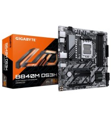Gigabyte B840M DS3H {Socket AM5, AMD B840, 4xDDR5-5200, HDMI+DP+DP, 2xPCI-Ex16, 4xSATA3(RAID 0/1/10), 2xM.2, 8 Ch Audio, 1x2,5GLan, (4+4)xUSB2.0, (2+2)xUSB3.2, (1+1)xUSB Type-C™, 1xPS/2, mATX} RTL 