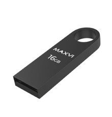 Maxvi USB Drive 16GB MK dark grey, монолит, металл, USB 2.0 FD16GBUSB20C10MK