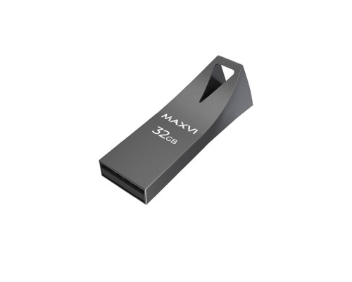 [носитель информации] Maxvi USB Drive 32GB MK2 dark grey, монолит, металл, USB 2.0 FD32GBUSB20C10MK2