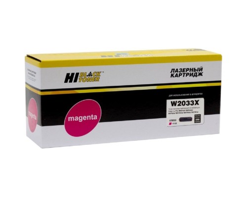 [Расходные материалы] Hi-Black Картридж (HB-W2033X) для HP Color LaserJet Pro M454dn/M479dw, №415X, M, 6K с чипом