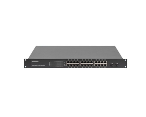 [Коммутатор, модуль] BEWARD Коммутатор ST-02402HP Неуправляемый, 24 порта 10/100/1000 Мбит/с (все с поддержкой High PoE) + 2 порта 1000 Мбит/с SFP, PoE бюджет 380 Вт
