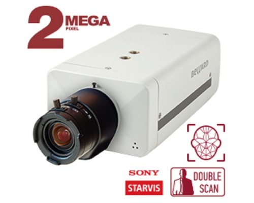 [Камера видеонаблюдения] BEWARD B8182710 2 Мп, 1/2.8' КМОП SONY Starvis, 0.002 лк (день)/0.001 лк (ночь), 2xWDR до 120 дБ, H.265/H.264/MJPEG, 1920х1080, 25 к/с, объектив C/CS