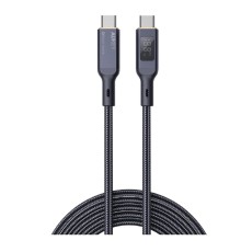 Aukey Кабель Nylon Braided 100w LCD  1m black (AC-CB-MCC101)