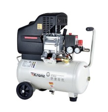 Kranz (KR-16-1151) Компрессор воздушный KR-1500/24, 1500Вт, 230 л/мин, 24л