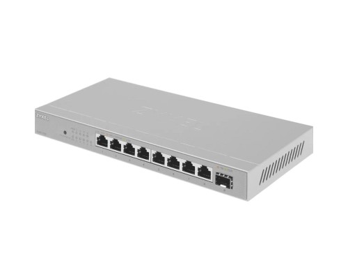 [Сетевое оборудование] Коммутатор/ Мультигигабитный коммутатор Zyxel XMG-108, 8xRJ-45: 1/2.5G, 1xSFP+, настольный, бесшумный