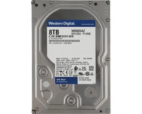 [Жесткий диск] 8TB WD Blue (WD80EAAZ) {Serial ATA III, 5640 rpm, 256Mb buffer}