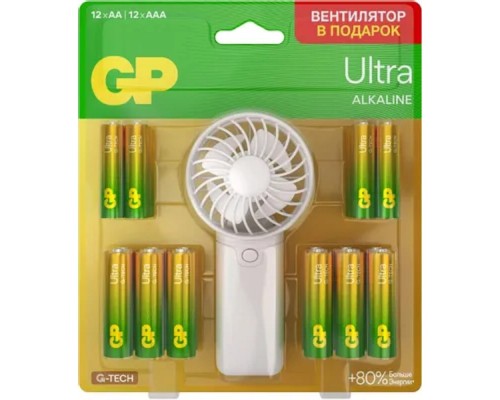 [Батарейка] GP Ultra AAA (LR03/FR03), AA (LR6/ER14505/FR6/R6P) [4891199234958]