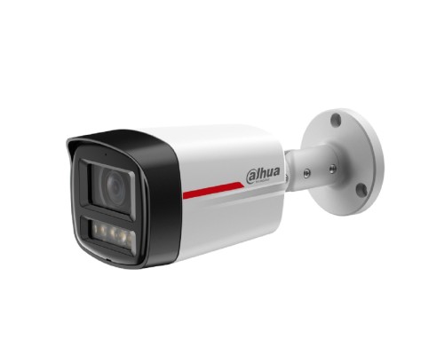 [Видеонаблюдение] DAHUA DH-IPC-HFW2449TLP-S-LED-0600B-PRO Уличная цилиндрическая IP-видеокамера WizColor 4Мп, 1/1.8” CMOS, объектив 6мм, видеоаналитика, микрофон, LED 50м, IP67, металл