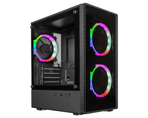 [корпус] Ginzzu CL406 mATX FAN 3*12 FRGB (12RR4)