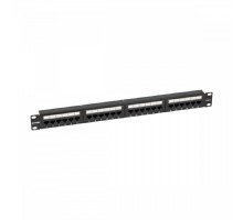 NTSS Патч-панель NTSS 24 UTP порта RJ45, cat.6, 1U, Dual IDC, без органайзера NTSS-PP-1U-24-UTP-RJ45-6-D