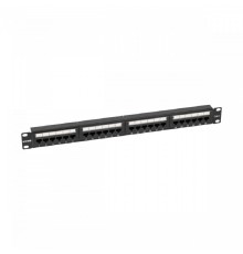 NTSS Патч-панель NTSS 24 UTP порта RJ45, cat.6, 1U, Dual IDC, без органайзера NTSS-PP-1U-24-UTP-RJ45-6-D