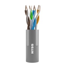 NTSS Кабель витая пара NTSS U/UTP 6 кат. 4 пары одножильный 23AWG медь 305м внутренний нг(А)-HF (LSZH) серый NTSS-IN-UUTP4-6-LSZH-GY