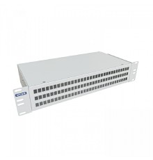 NTSS Кросс NTSS оптический 19'' укомплектованный 2U, 64 порта SC/UPC, 62.5/125 мкм (сплошная панель, сплайс-кассета 2шт, пигтейлы, КДЗС, адаптеры) серый RAL 7035 NTSS-RFOB-2U-64-SC/U-62.5-SP1.5G0AY