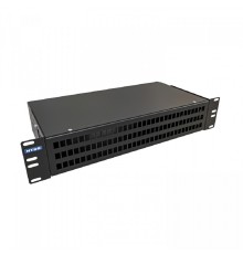 NTSS Кросс NTSS оптический 19'' укомплектованный 2U, 64 порта SC/UPC, 62.5/125 мкм (сплошная панель, сплайс-кассета 2шт, пигтейлы, КДЗС, адаптеры) черный RAL 9005 NTSS-RFOB-2U-64-SC/U-62.5-SP1.5G0AY-B