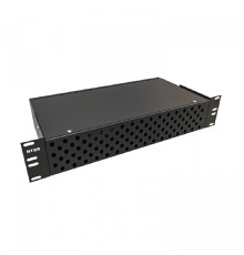 NTSS Кросс NTSS оптический 19'' укомплектованный 2U, 96 портов FC/UPC, 9/125 мкм (сплошная панель, сплайс-кассета 3шт, пигтейлы, КДЗС, адаптеры) черный RAL 9005 NTSS-RFOB-2U-96-FC/U-9-SP1.5G0AY-BL
