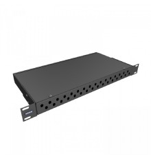 NTSS Кросс NTSS оптический 19'' укомплектованный 1U, 32 порта FC/APC, 9/125 мкм (сплошная панель, сплайс-кассета, пигтейлы, КДЗС, адаптеры) черный RAL 9005 NTSS-RFOB-1U-32-FC/A-9-SP1.5G0AY-BL