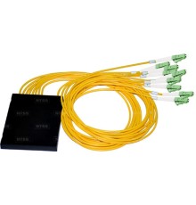 NTSS Разветвитель сплавной 1х32 оконцованный LC/APC 9/125 вывод 1м буфер 0.9мм 1310/1550 NTSS-FCT-FBT-1/32-9-LC/A-1.0-0.9