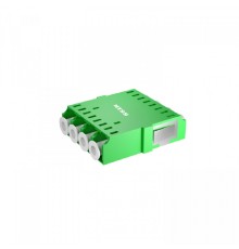 NTSS Адаптер оптический NTSS PREMIUM квадро LC/APC SM GREEN, бесфланцевая NTSS.4LC/A-PM-SM-GN