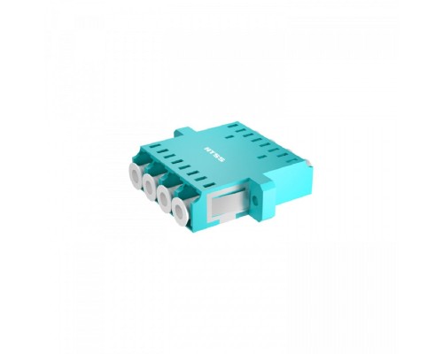 [Кросс, патч панель, адаптер] NTSS Адаптер оптический NTSS PREMIUM квадро LC OM3 AQUA NTSS.4LC/U-PM-OM3-S-AQ
