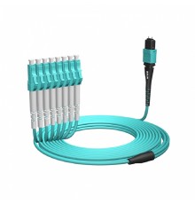 NTSS Волоконно-оптическая сборка fan-out NTSS PREMIUM 12ов, MTP/UPC (female)-LC/UPC, 50/125 OM3, вывод 1м, буфер 2.0мм, 3м, LSZH NTSS-FM12PM-503-MTP/U(f)-LC/U-1.0-2.0-3