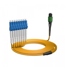 NTSS Волоконно-оптическая сборка fan-out NTSS PREMIUM 12ов, MTP/APC (female)-LC/UPC, 9/125 OS2, вывод 1м, буфер 2.0мм, 3м, LSZH NTSS-FM12PM-9-MTP/A(f)-LC/U-1.0-2.0-3
