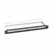 NTSS Наборная патч-панель NTSS PREMIUM для 24 разъемов типа Keystone UTP/FTP NTSS-RP-PM-1U-24-KJ-R
