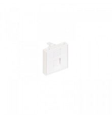 NTSS Лицевая панель NTSS PREMIUM для розеточных модулей типа Keystone 45x45 со шторкой NTSS-LP-PM-SIP-45X45-WT