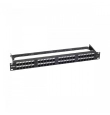 NTSS Патч-панель NTSS PREMIUM 1U 48 портов RJ45 UTP cat.6, AL, DUAL IDC, с органайзером, марк.1-3 NTSS-PP2-PM-1U-48-UTP-RJ45-6-D-S