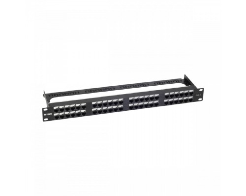 [Кросс, патч панель, адаптер] NTSS Патч-панель NTSS PREMIUM 1U 48 портов RJ45 UTP cat.6, AL, DUAL IDC, с органайзером, марк.1-3 NTSS-PP2-PM-1U-48-UTP-RJ45-6-D-S