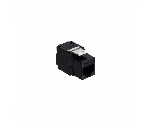 [Кросс, патч панель, адаптер] NTSS Розеточный модуль NTSS PREMIUM Keystone RJ45 UTP CAT6 180 градусов безинструментальный черный ver2 NTSS-KJ2-PM-UTP-RJ45-6-180-TL-BL