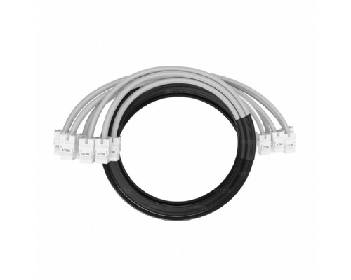 [патч-корд] NTSS Кабельная сборка NTSS PREMIUM 6pc, UTP CAT5e, оконцована разъемами KEYSTONE RJ45 UTP CAT5e, заделка в чулке, вывод 0.6м, длина 12м, LSZH, серый NTSS-PC-PM-6-UTP-RJ45KJ-5e-S-0.6-12.0-LSZH-GY